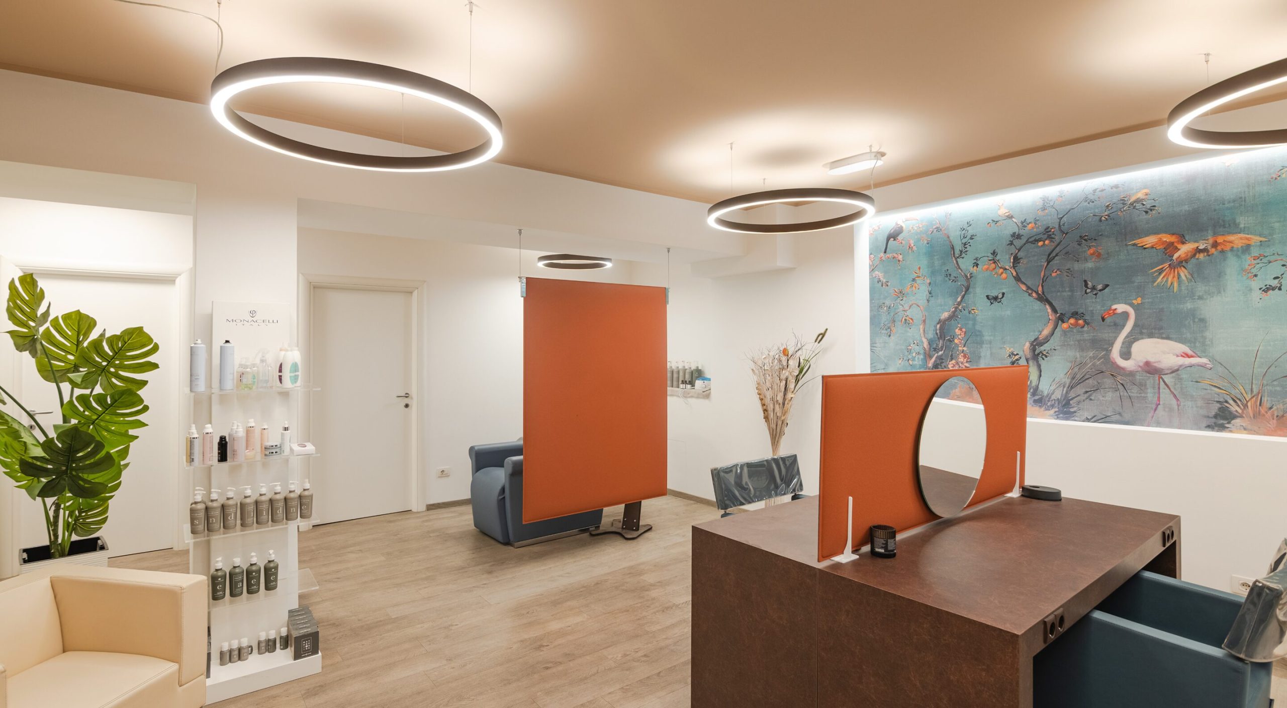 Salon Elena Hair - Südtirol Beleuchtung Friseur Lampen Design - Bressan Lighting